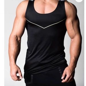 Men’s black muscle tank top